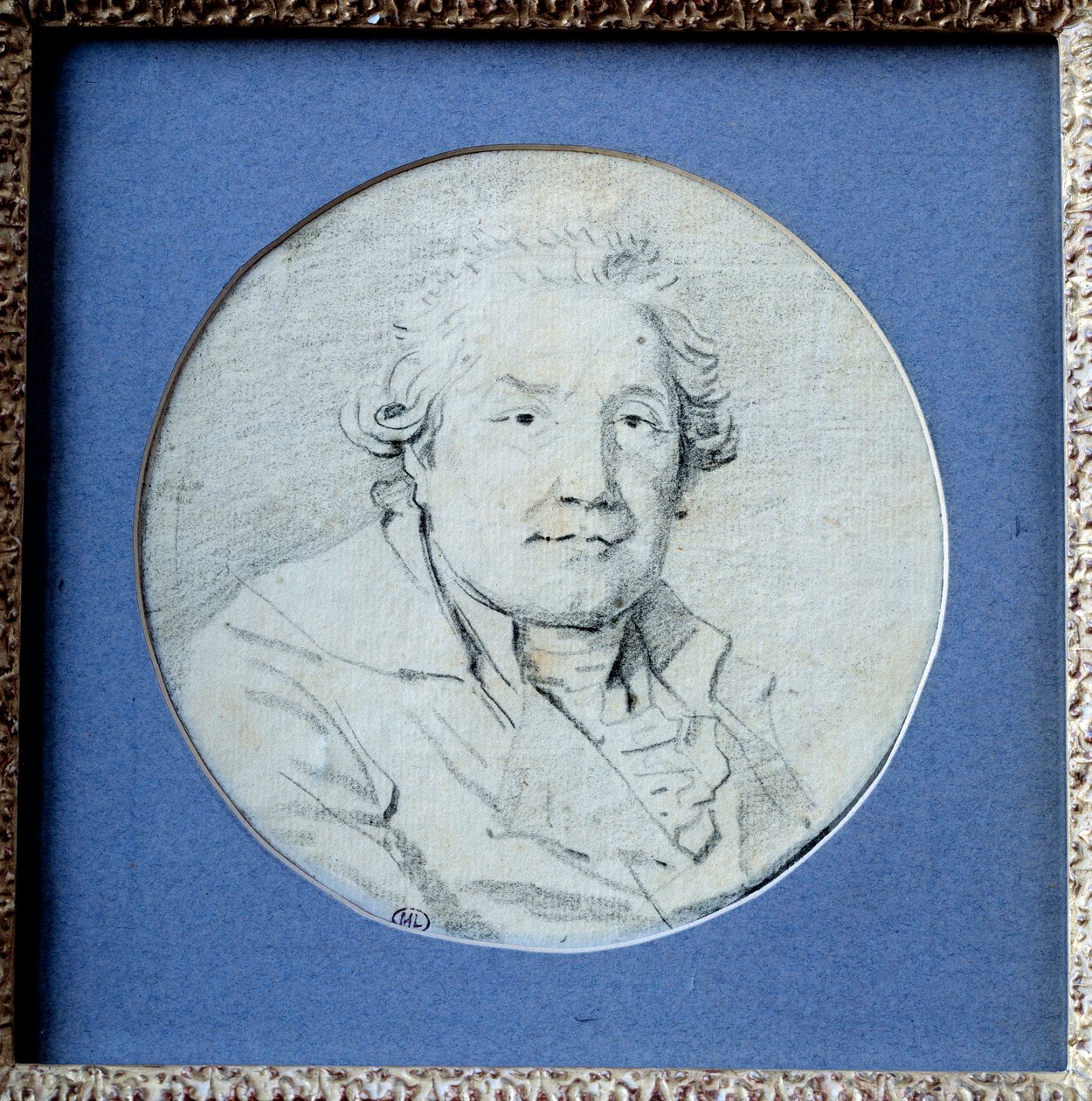 Självporträtt. Teckning av Jean Honore Fragonard (1732-1806) av Jean Honore Fragonard