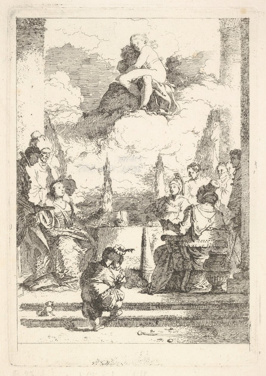 Banketten av Anthony och Cleopatra, ca. 1764. av Jean Honore Fragonard