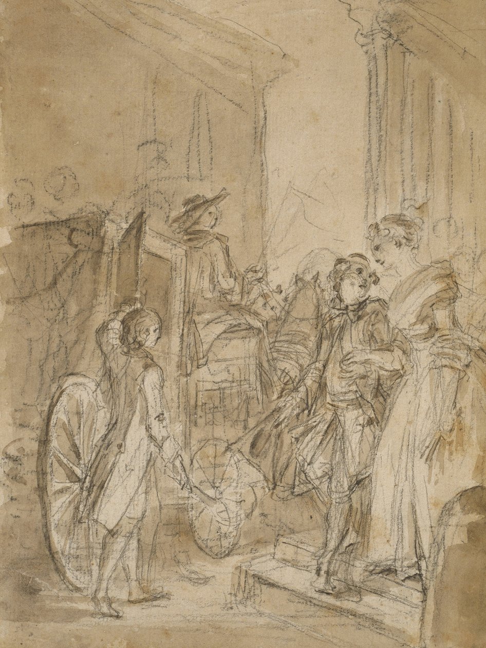 Avresan med buss av Jean Honore Fragonard