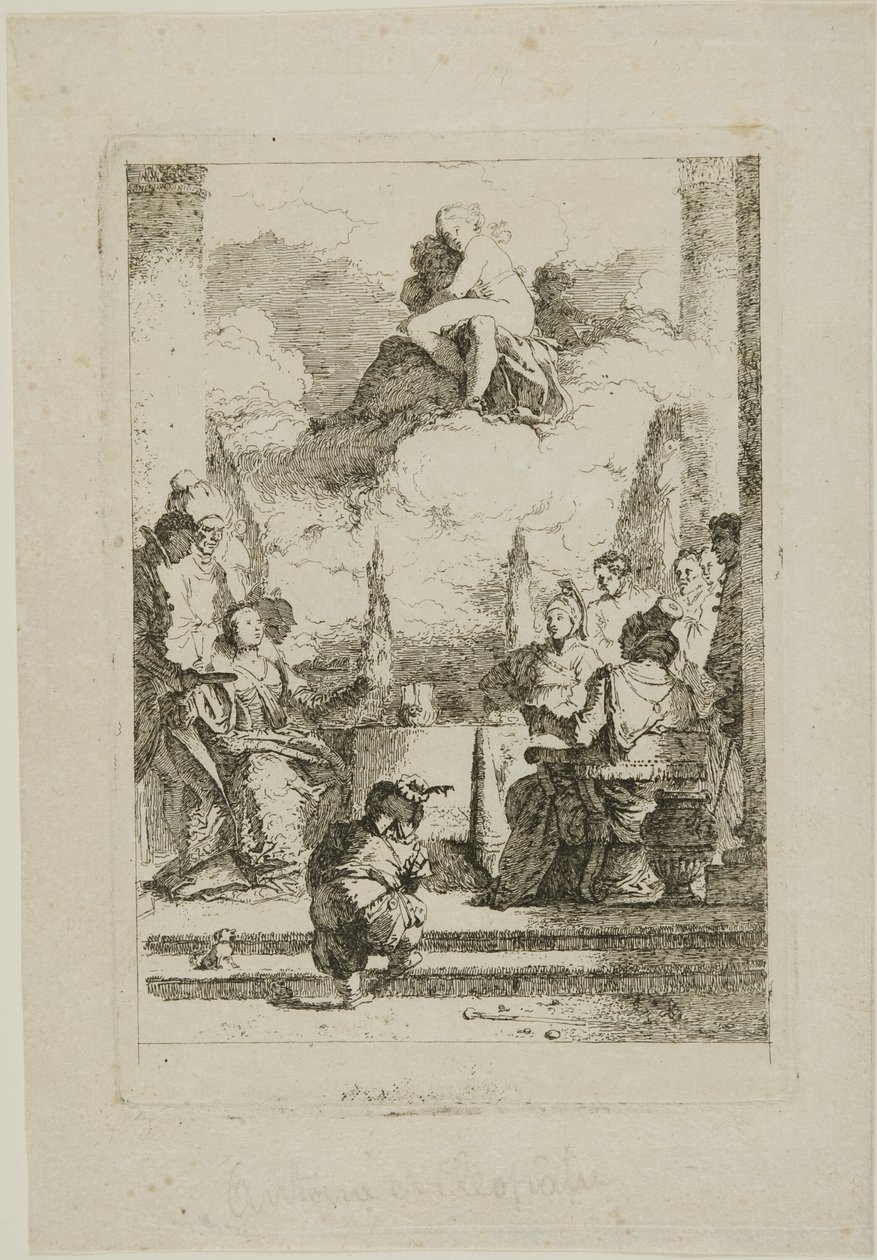 Antonius och Kleopatras högtid av Jean Honore Fragonard