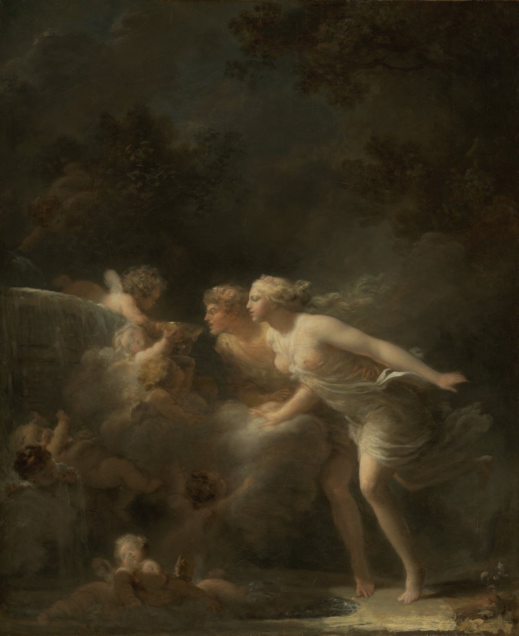 The Fountain of Love, ca 1785 (olja på duk) av Jean Honore Fragonard