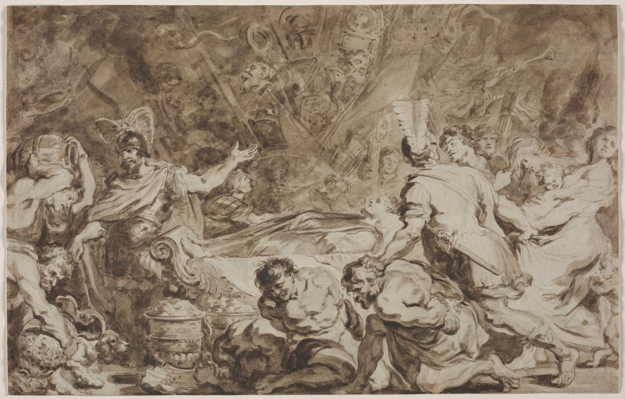 Decius Muss begravning av Jean-Honore Fragonard