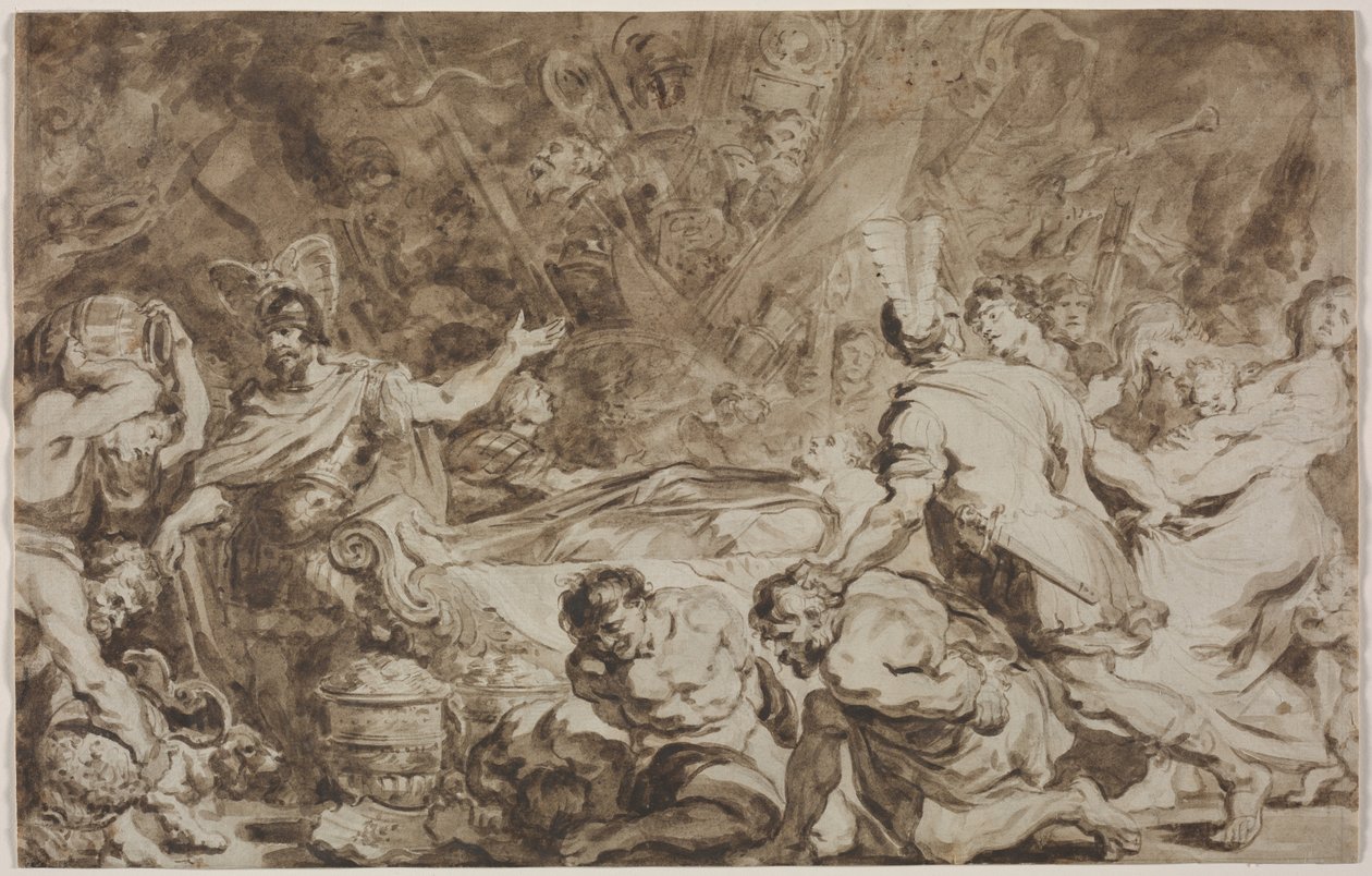 Decius Muss begravning, 1774. av Jean Honore Fragonard