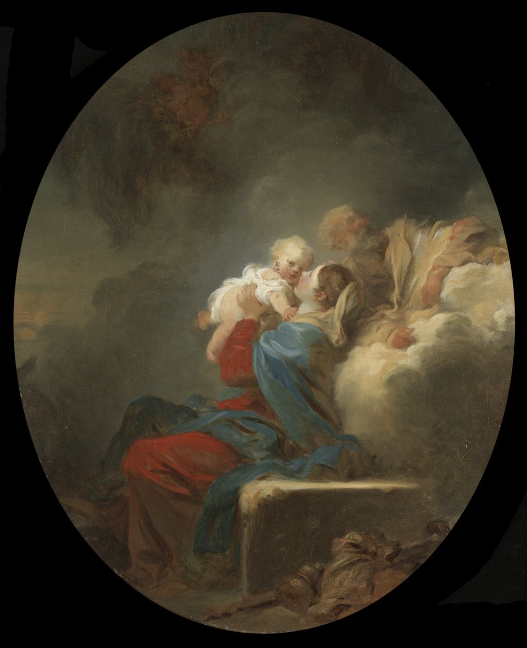 Vilan på flykten till Egypten, ca 1774 av Jean Honore Fragonard