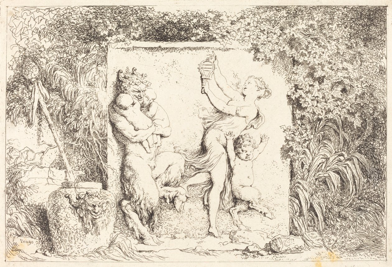 Satyrdansen av Jean Honore Fragonard