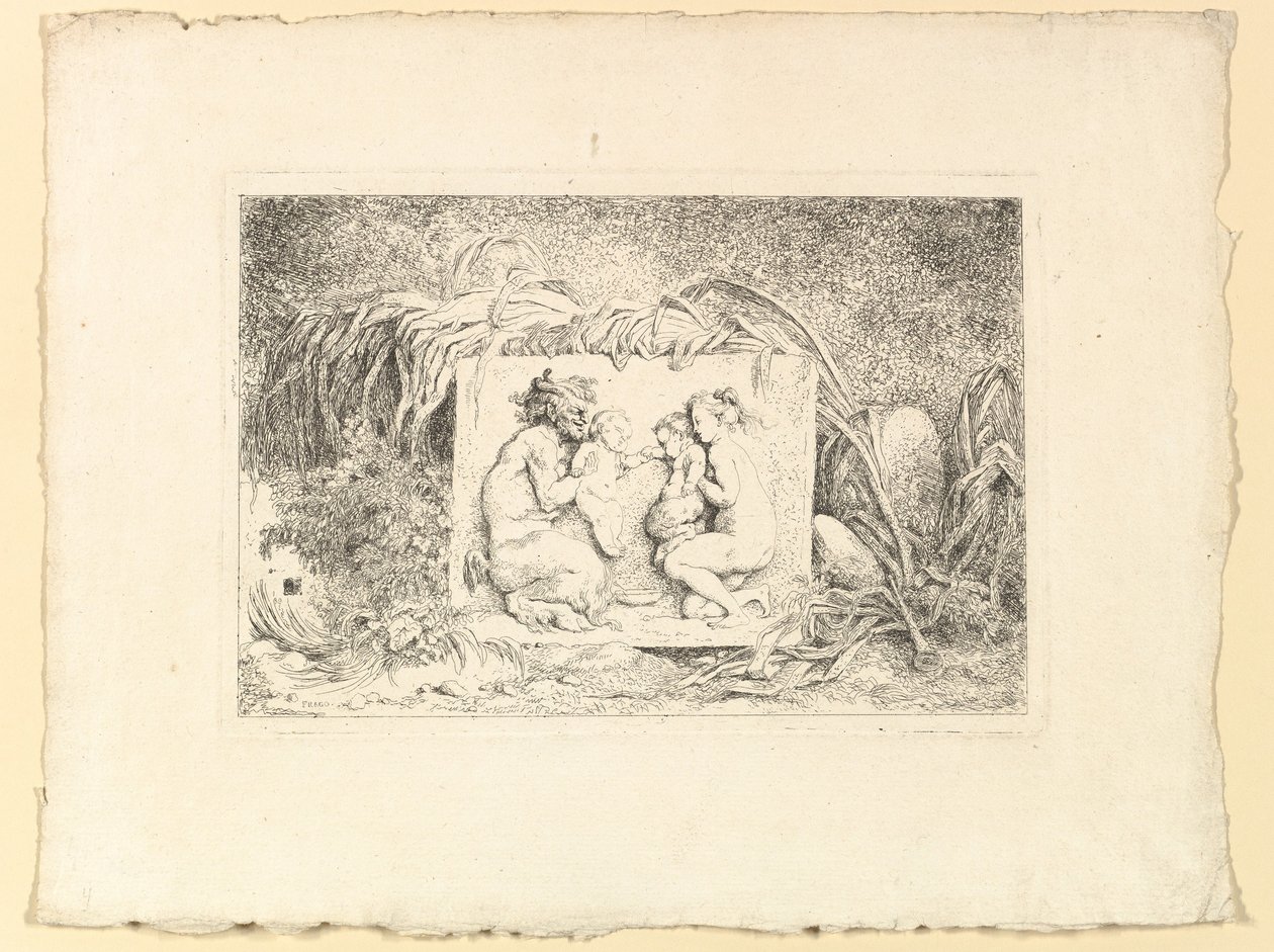 Familjen Satyrer, 1763. av Jean Honore Fragonard