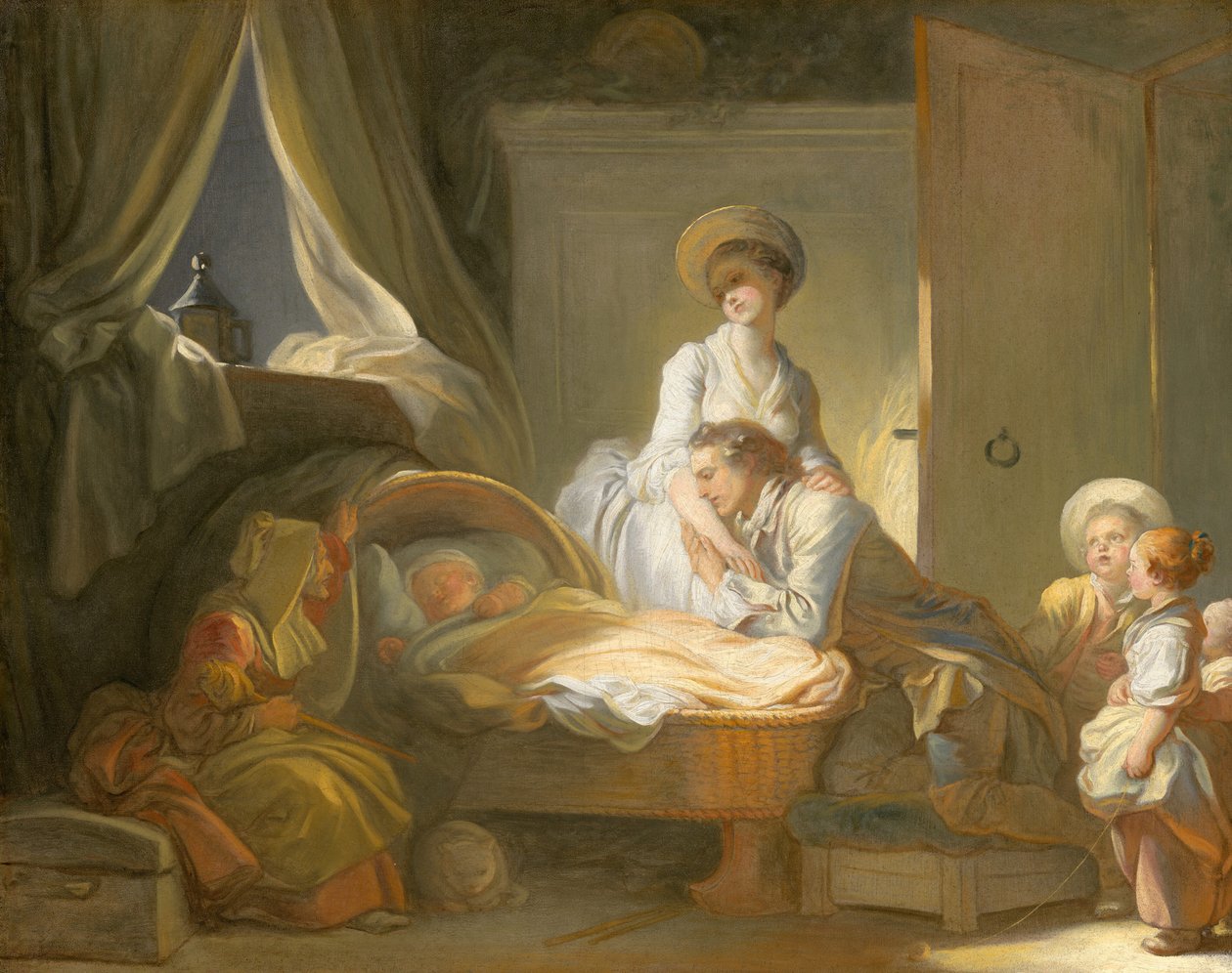 Besöket i barnkammaren, ca. 1775. av Jean Honore Fragonard