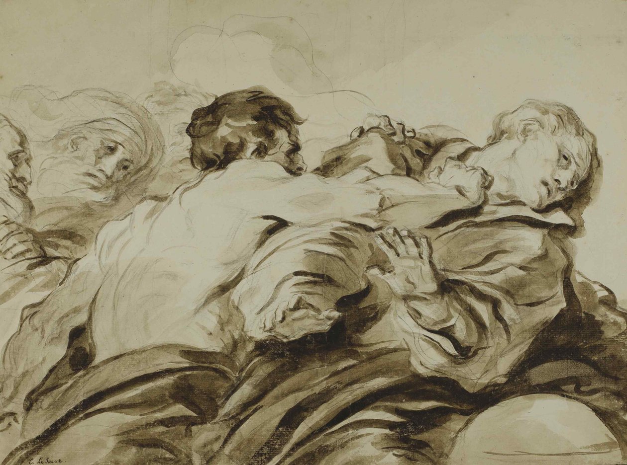 Attacken, 1770. av Jean Honore Fragonard