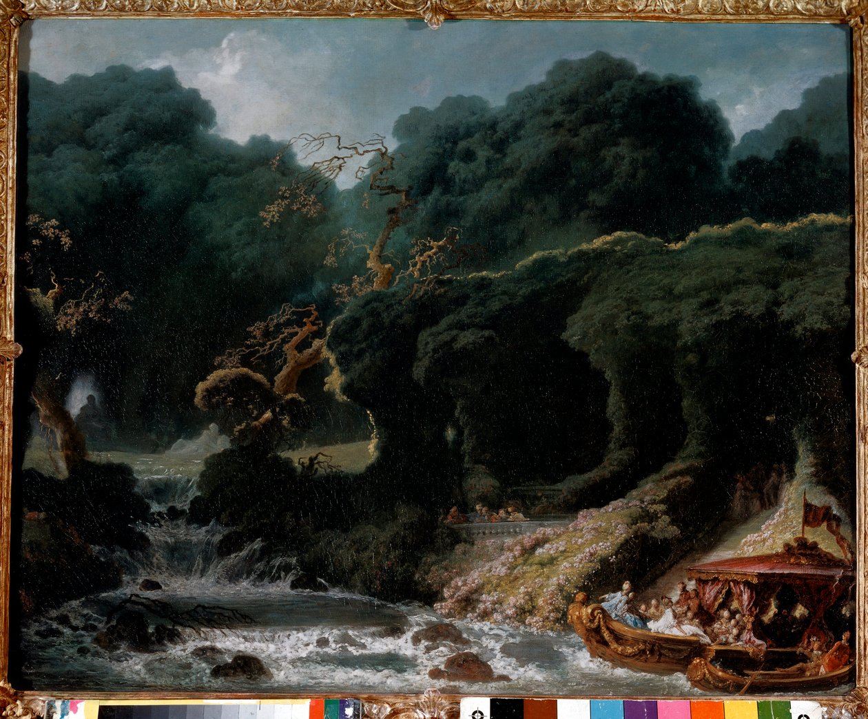 Festen i Rambouillet kallades kärlekens ö. Målning av Jean Honore Fragonard (1732-1806) av Jean Honore Fragonard