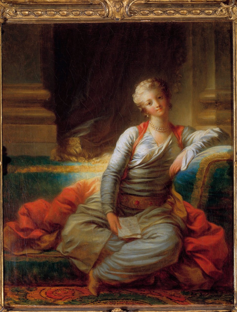 Sultanen har pärlmålningen av Jean Honore Fragonard (1732-1806) 1700-talet. Privat samling. av Jean Honore Fragonard