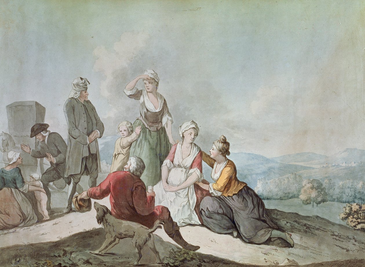 Voltaire Akiongea na Wakulima huko Ferney swed av Jean Huber