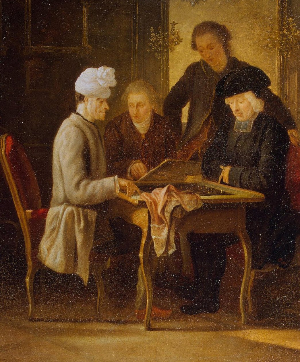 Voltaire i schack av Jean Huber
