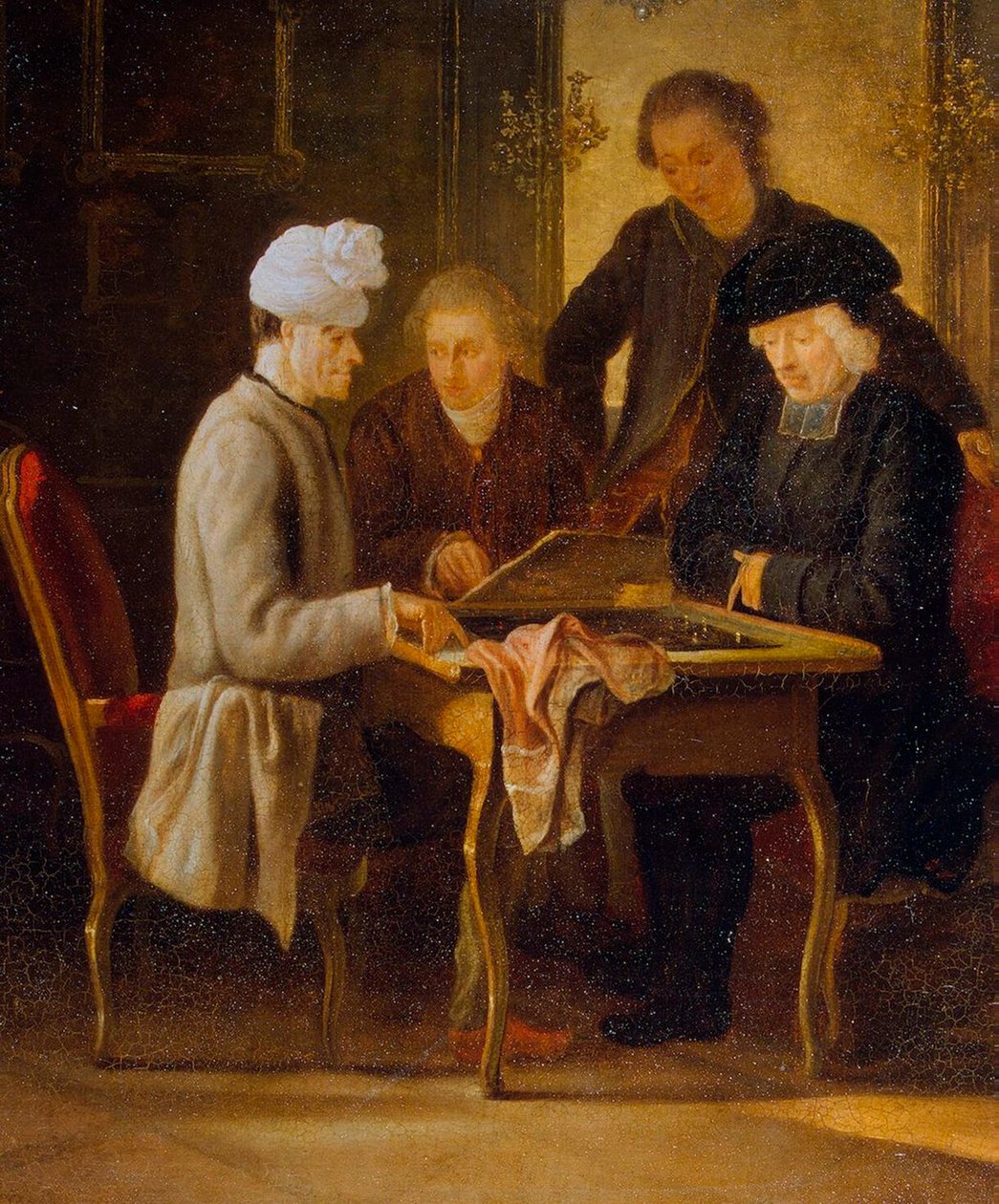 Voltaire vid ett schackbord