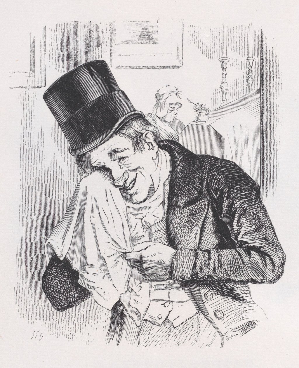 De Profundis från The Complete Works of Béranger, 1836. av Jean Ignace Isidore Gérard