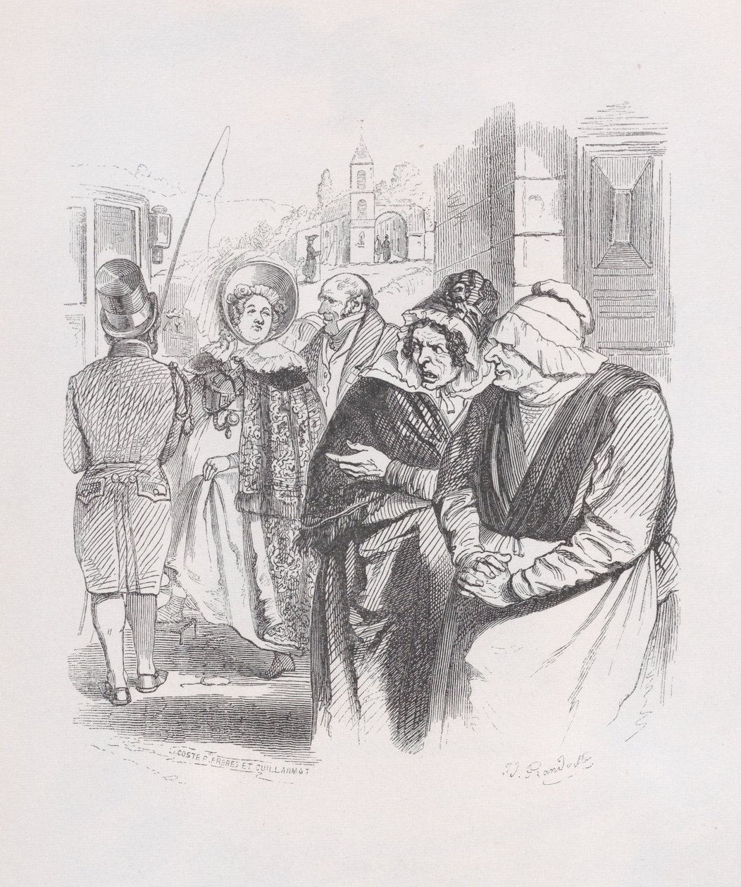 Gotton från The Complete Works of Béranger, 1836. av Jean Ignace Isidore Gérard