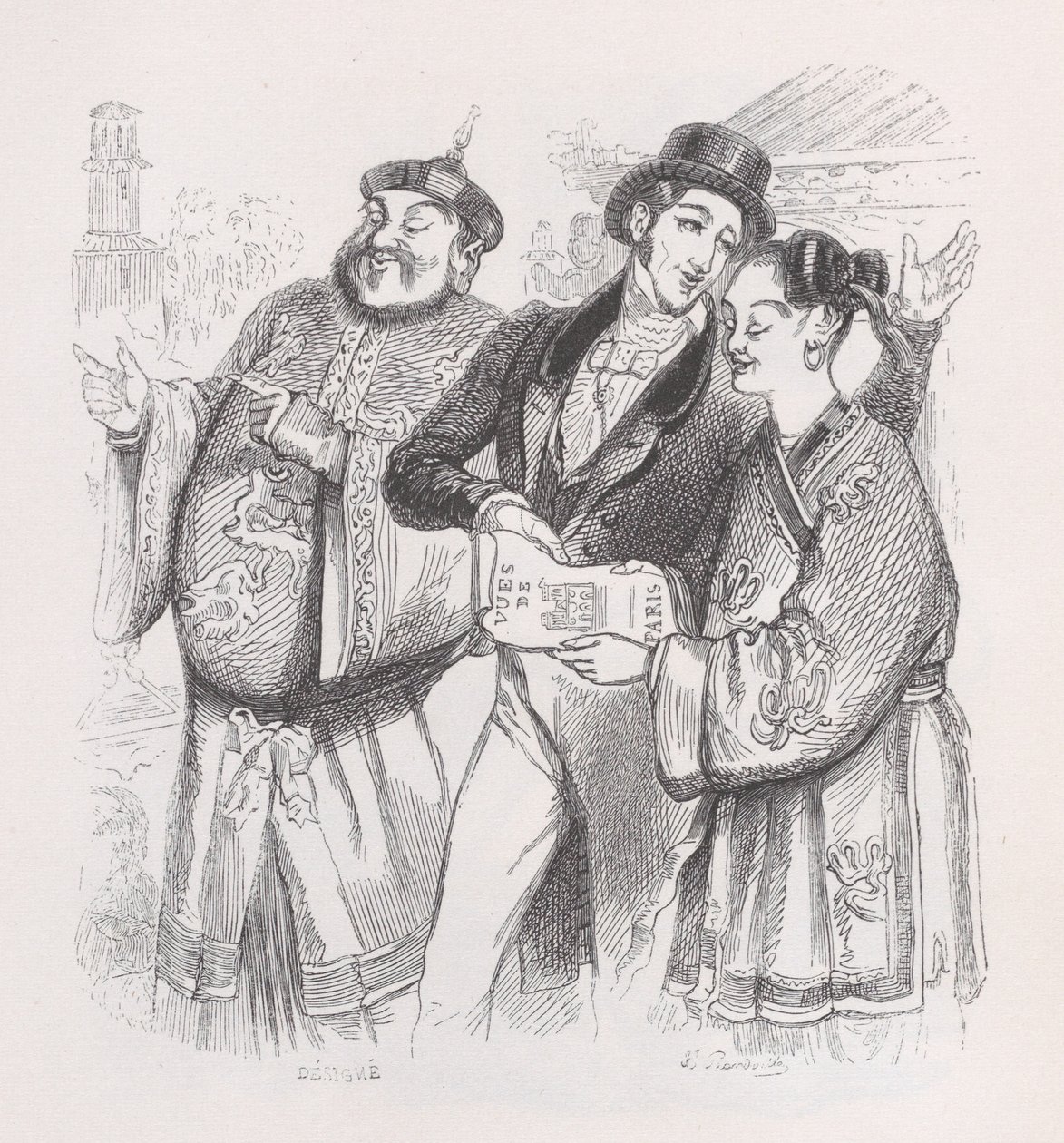 Jean av Paris från The Complete Works of Béranger, 1836. av Jean Ignace Isidore Gérard