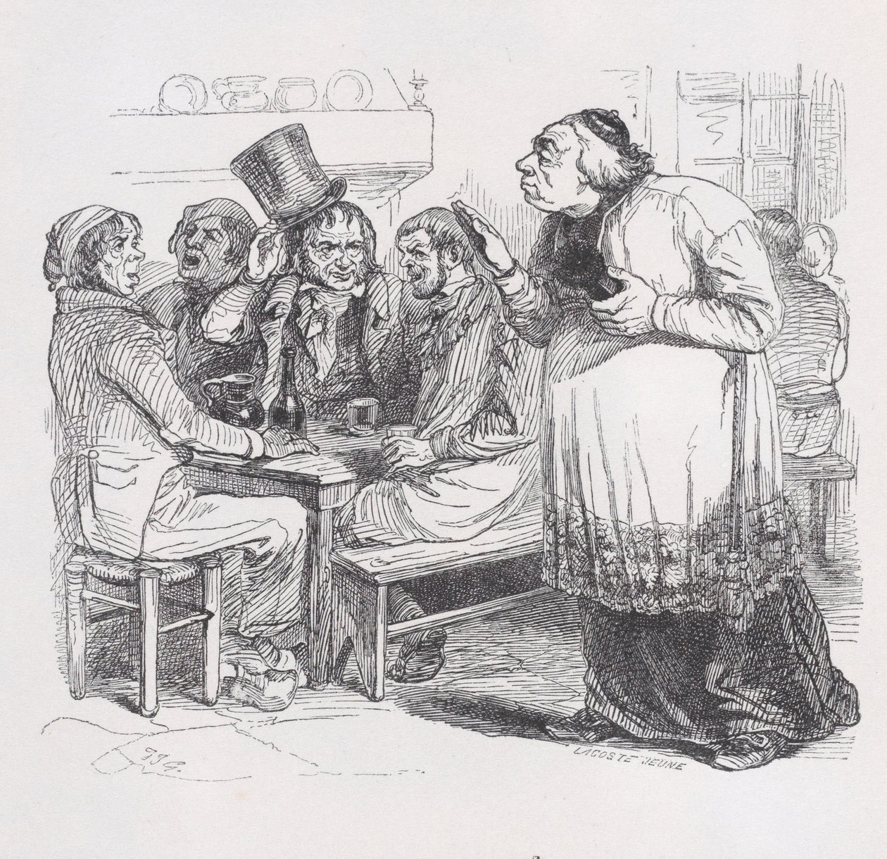 Mitt botemedel från The Complete Works of Béranger, 1836. av Jean Ignace Isidore Gérard
