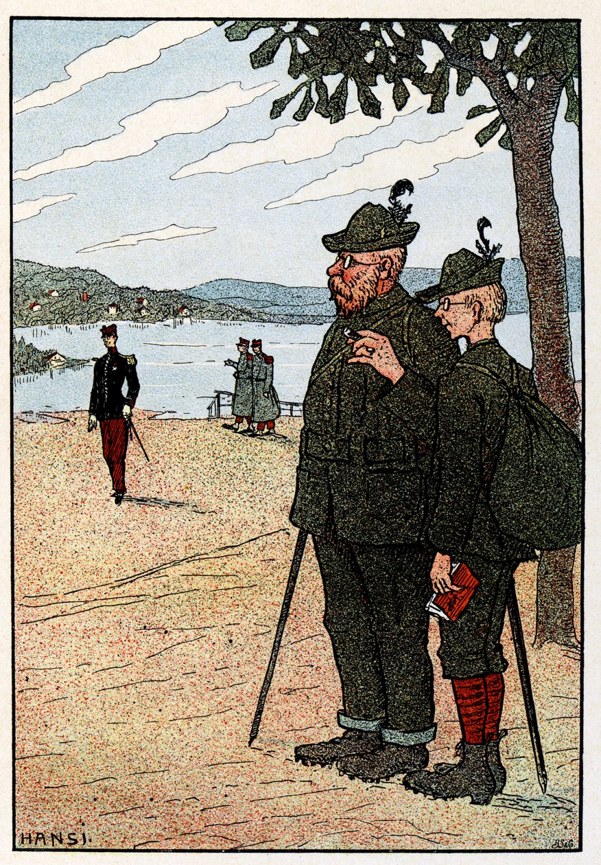 Vosges Bilder (bilder av Vosges); En Gerardmer av Jean-Jacques (1873-1951) Waltz