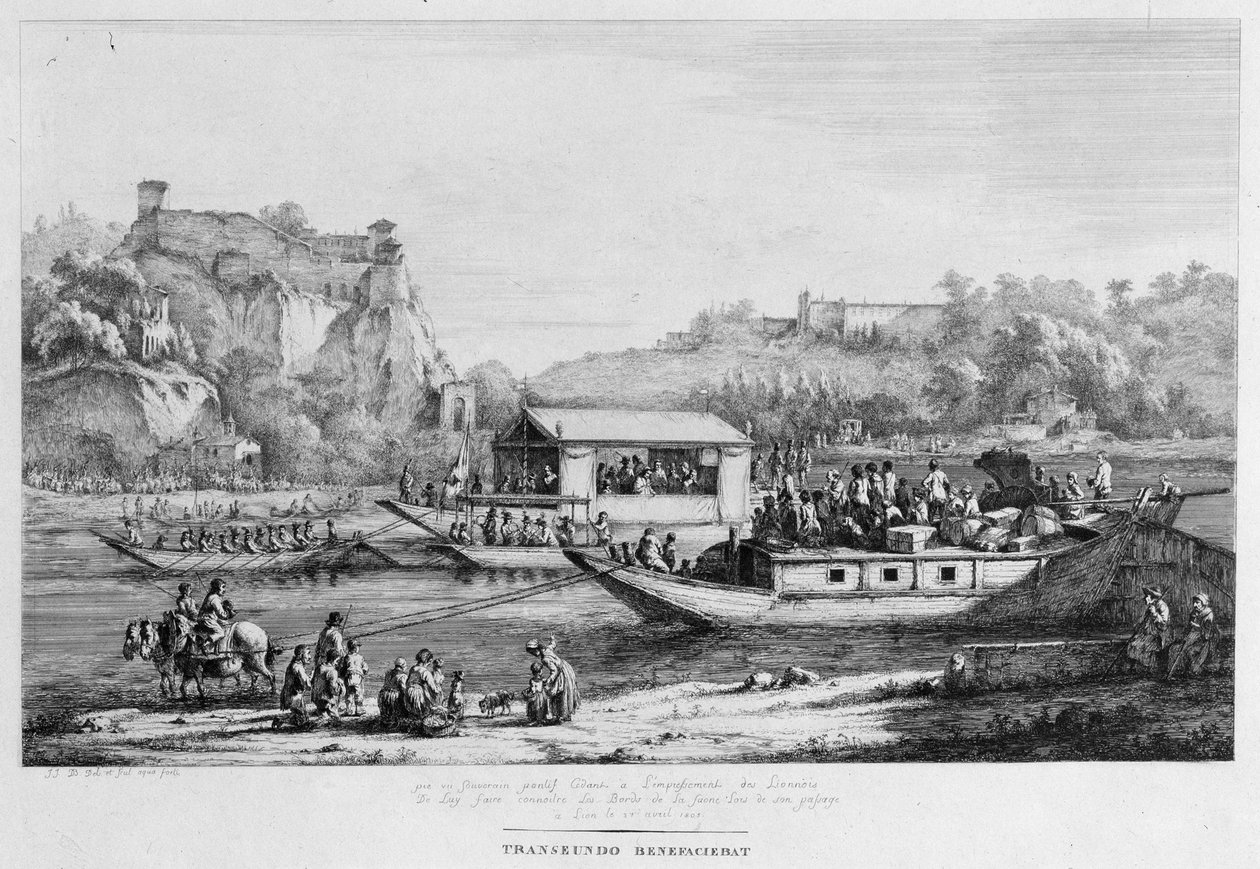Båttur på Seine, 1803. av Jean Jacques Boissieu de