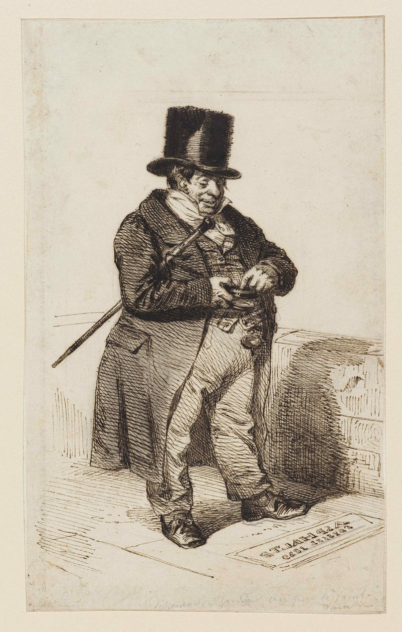 Rentiertyp, 1840. av Jean Jacques Grandville