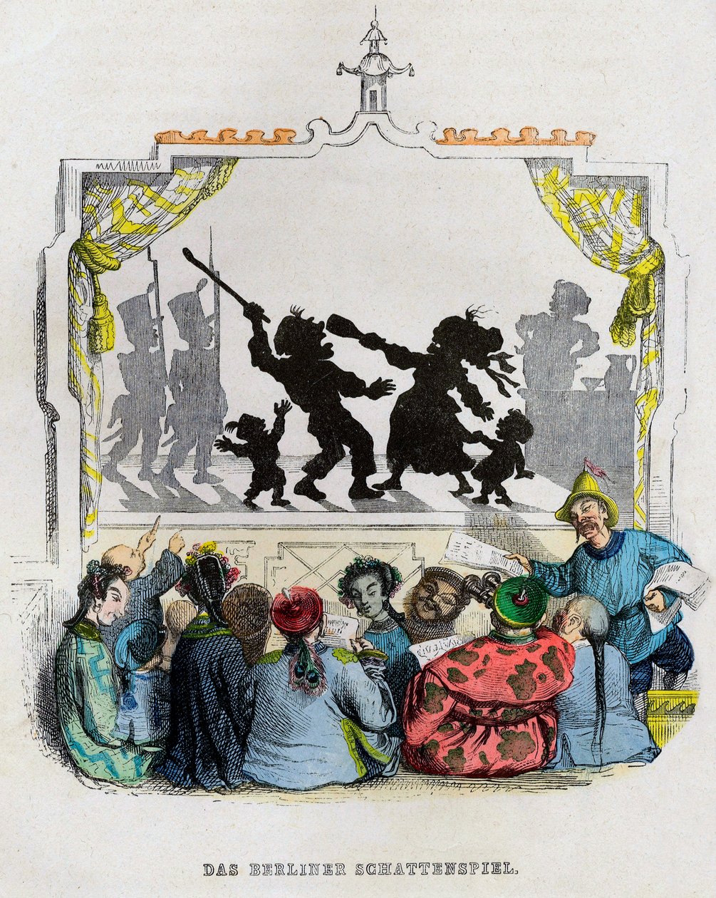 Berlins skuggspel, 1840-talet. av Jean Jacques Grandville