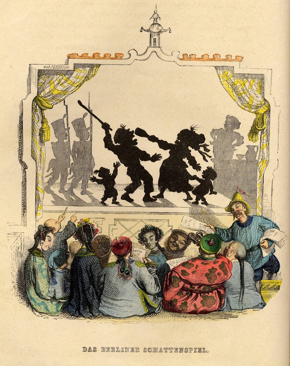 Berlins skuggspel, 1840-talet av Jean Jacques Grandville