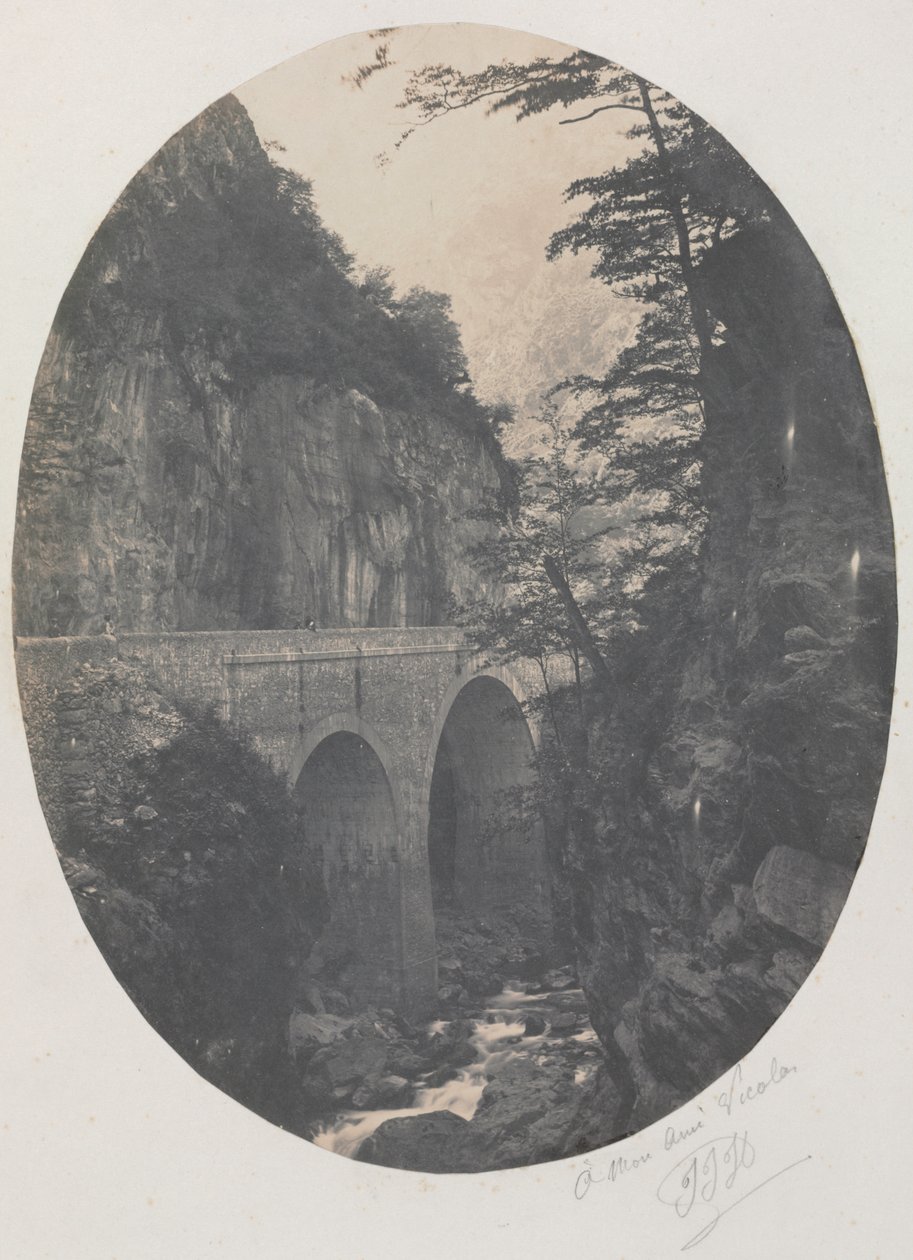 Gorge and Hot Waters, Pyrenéerna av Jean Jacques Heilmann