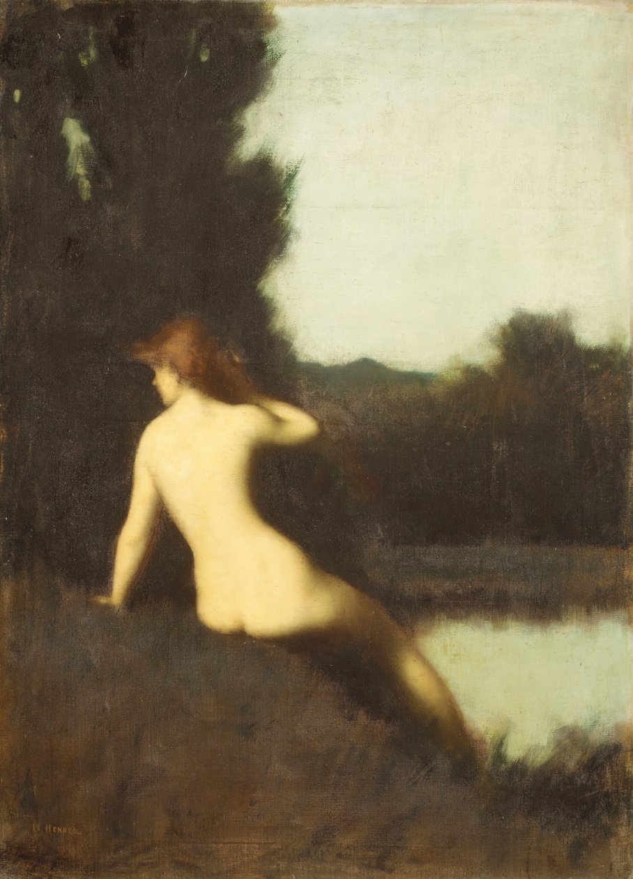 Ett badande eko, 1881. av Jean Jacques Henner