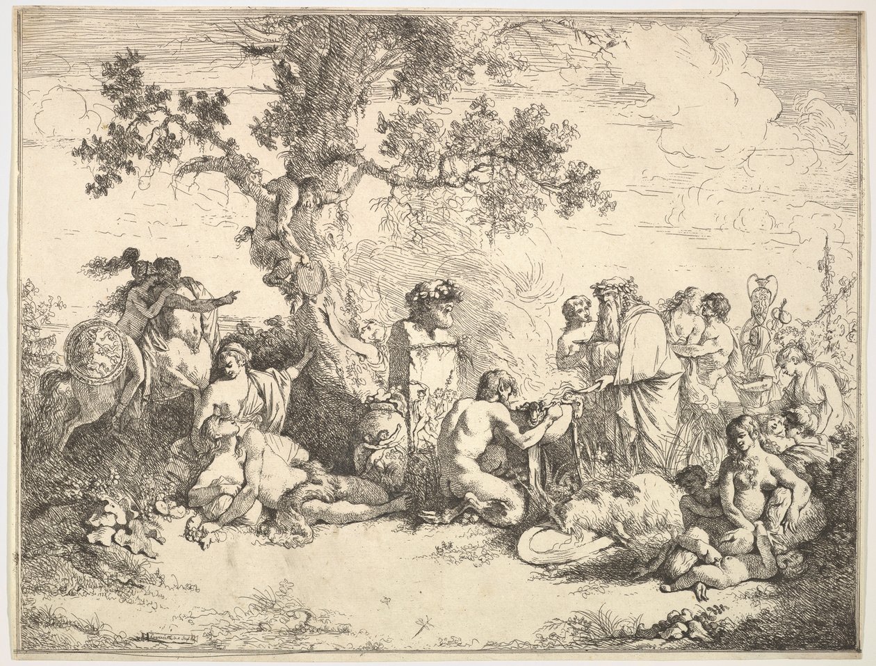 Offer till Pan, 1762-63. av Jean Jacques Lagrenee