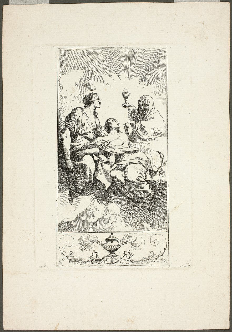 Teologins tre dygder av Jean Jacques Lagrenee