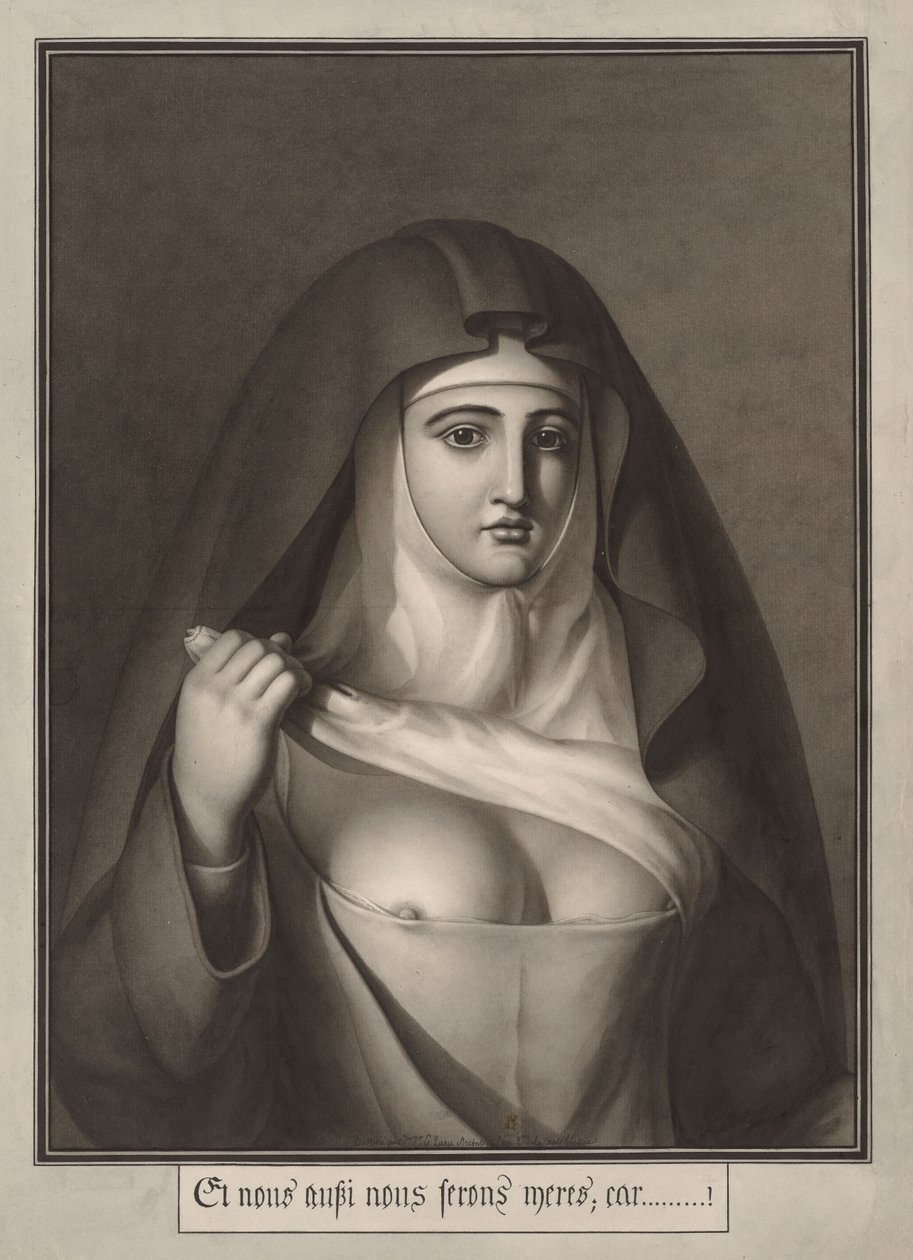Och vi kommer också att vara mödrar för att...!, 1794. av Jean Jacques Lequeu