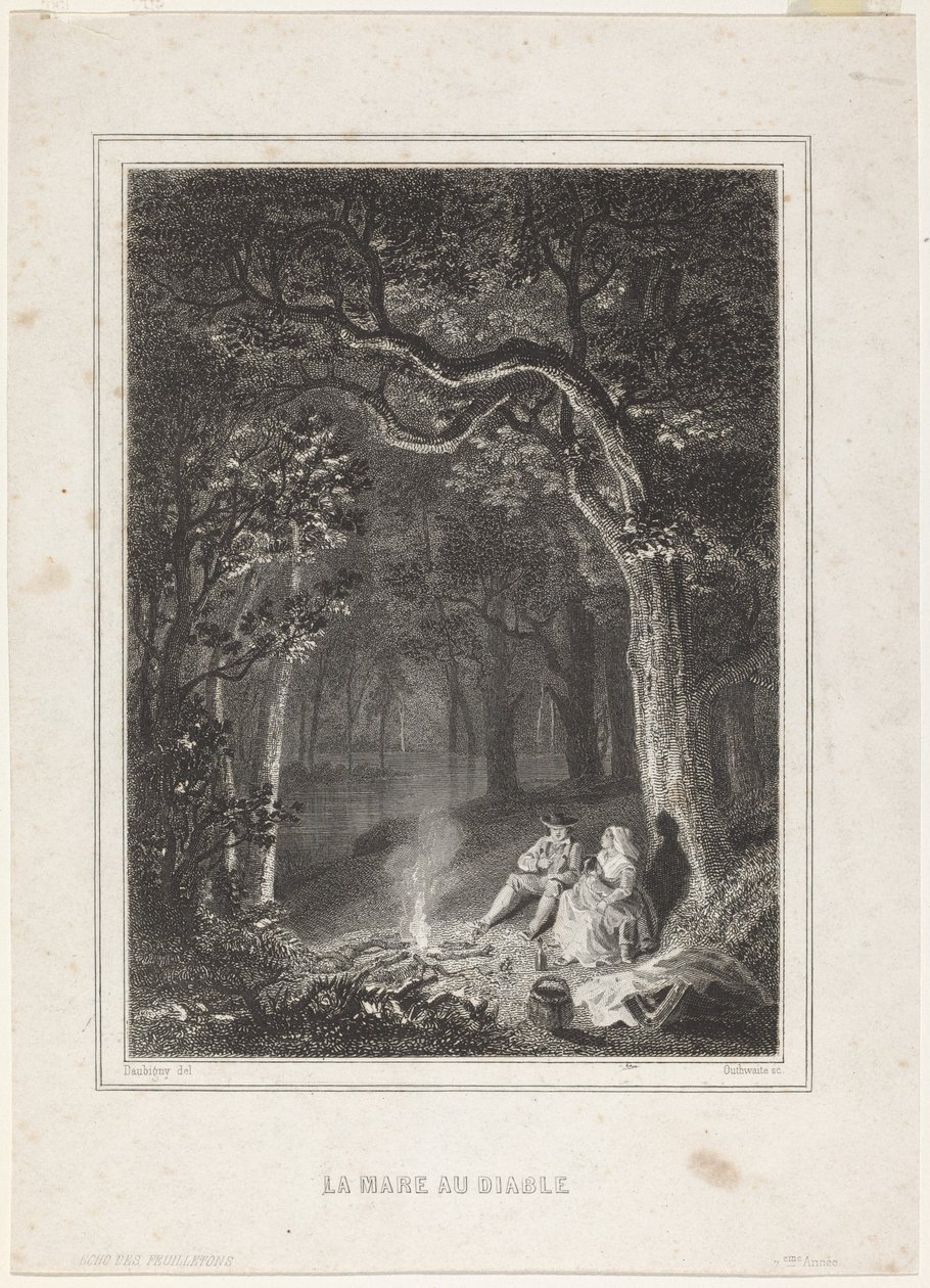 Djävulens damm av Jean Jacques Outhwaite, after Charles François Daubigny