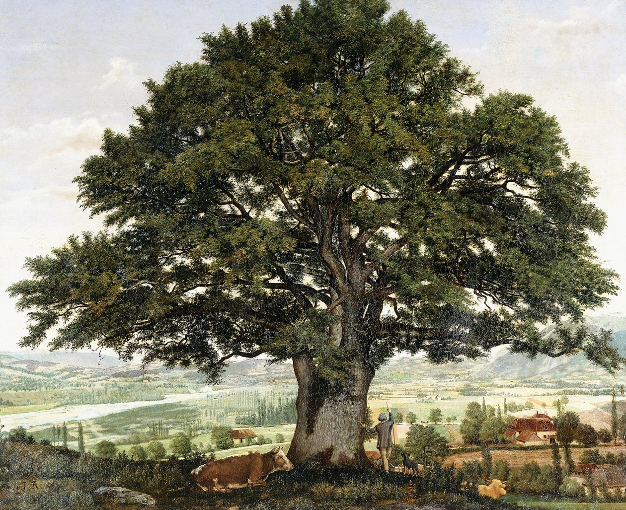 Slätten i Annecy-Chene, veteranen från Alperna, av Jean Jacques Rousseau