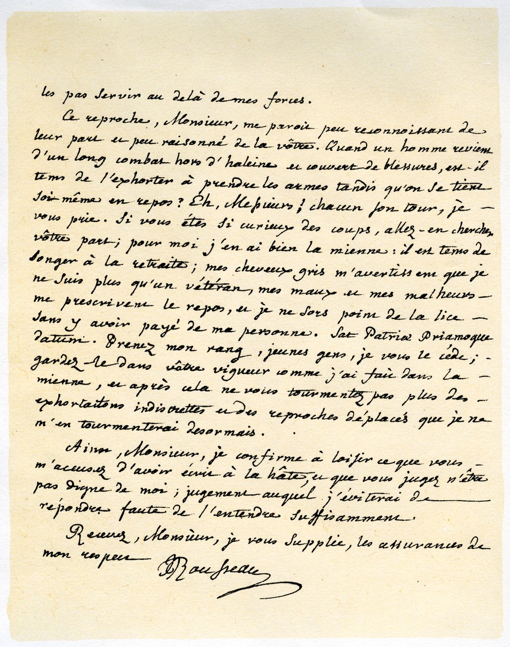 Brev från Jean Jaques Rousseau, 15 juli 1764. av Jean Jacques Rousseau