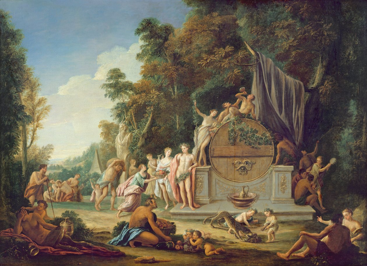 Fete Galante till Bacchus ära av Jean Jacques Spoede
