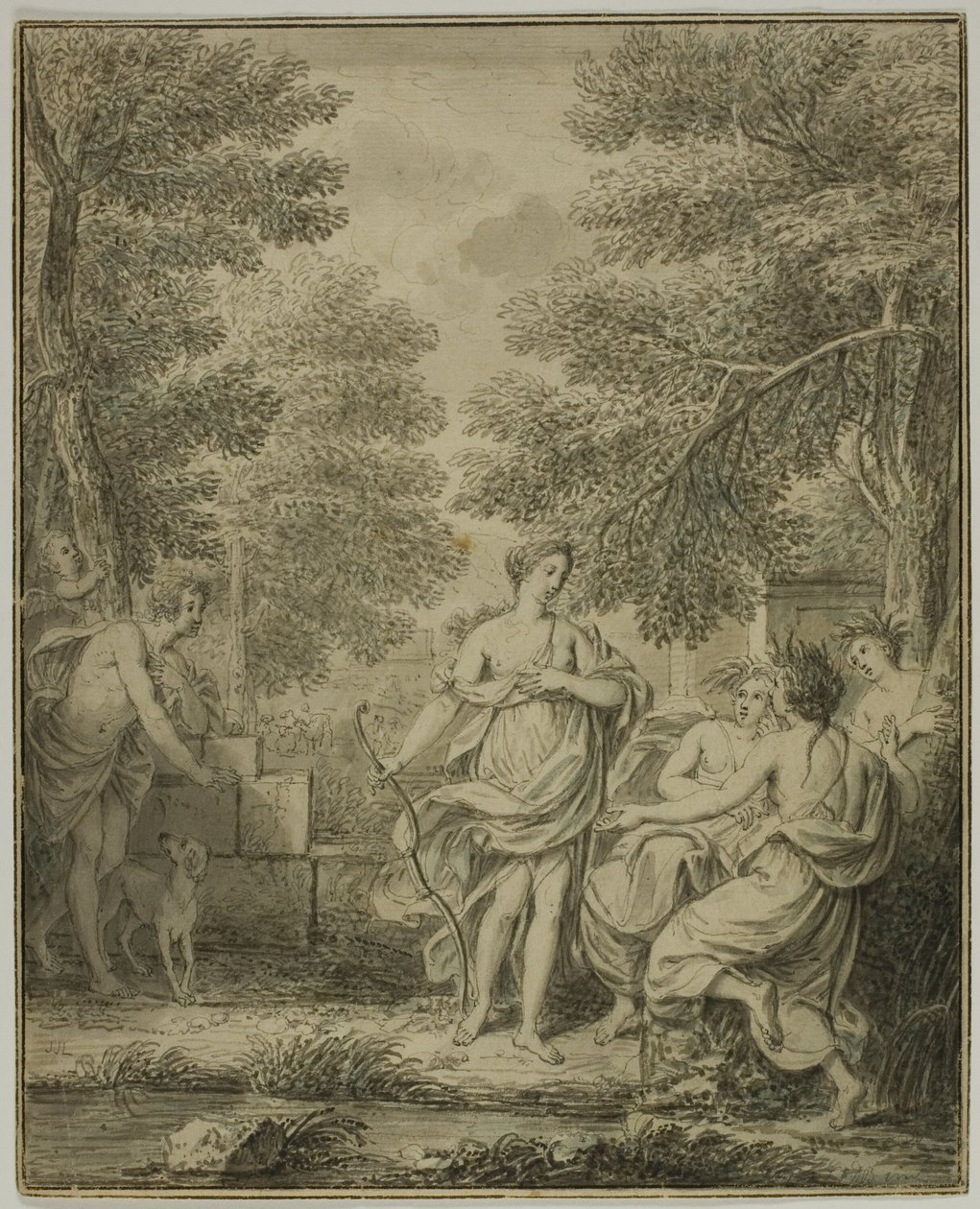 Diana och Actaeon av Jean Jacques de Boissieu