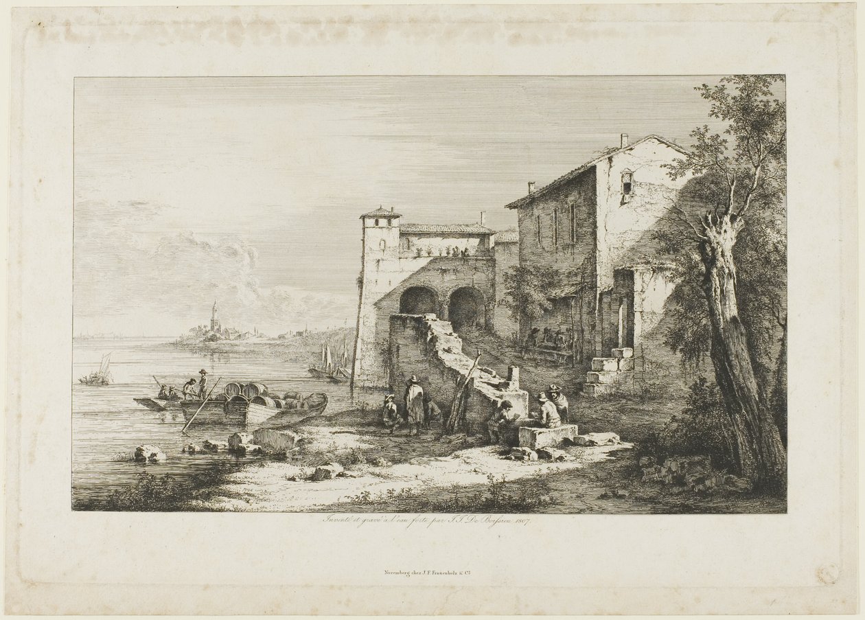 Gamla tullhuset på Tibern av Jean Jacques de Boissieu
