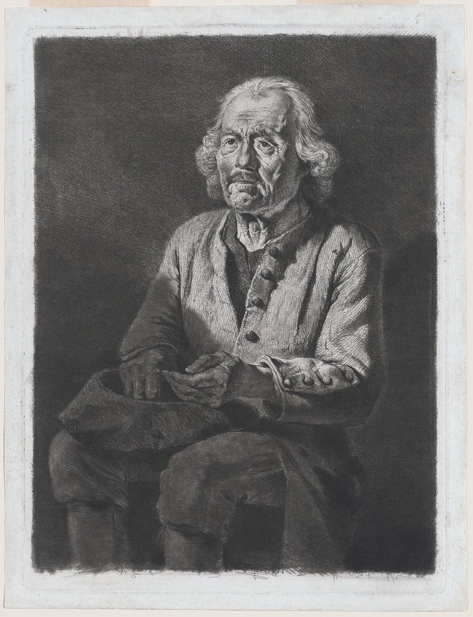Gamle Gerard, bonde från Chasselay av Jean Jacques de Boissieu