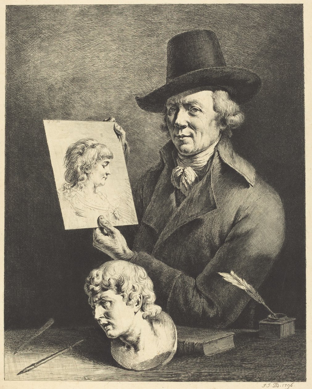 Självporträtt av Jean Jacques de Boissieu