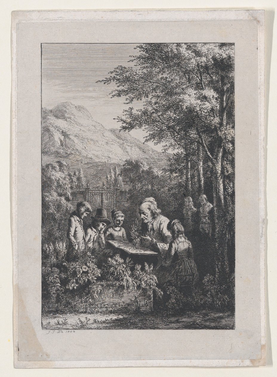 Botaniklektionen, 1804. av Jean Jacques de Boissieu