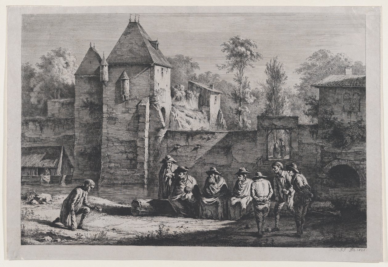 Den gamla porten i Vaise, Lyon, 1803. av Jean Jacques de Boissieu
