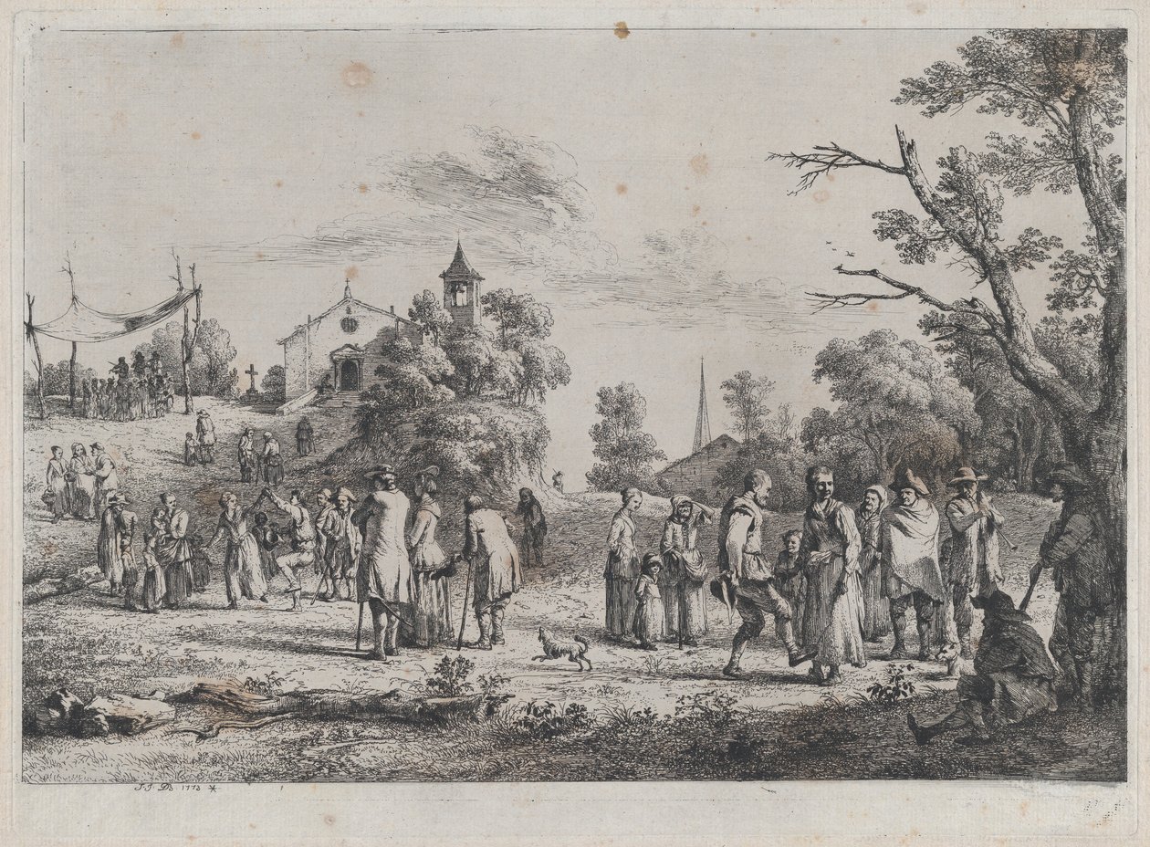 Byfest, 1773. av Jean Jacques de Boissieu