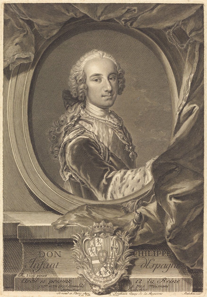Don Philip, Spädbarn av Spanien av Jean Joseph Balechou after Louis Rene de Vialy