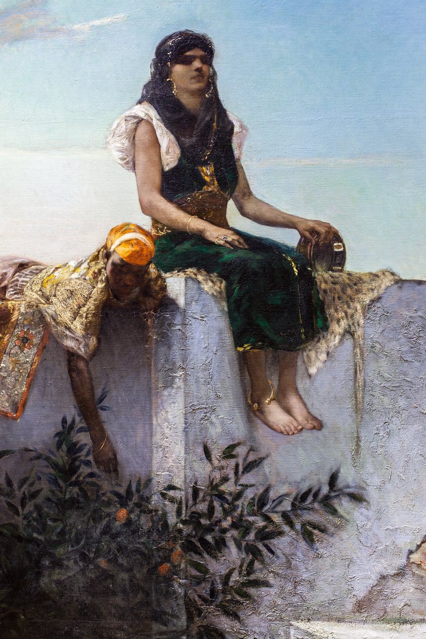 Kväll på terrasserna (Marocko) av Jean Joseph Benjamin Constant