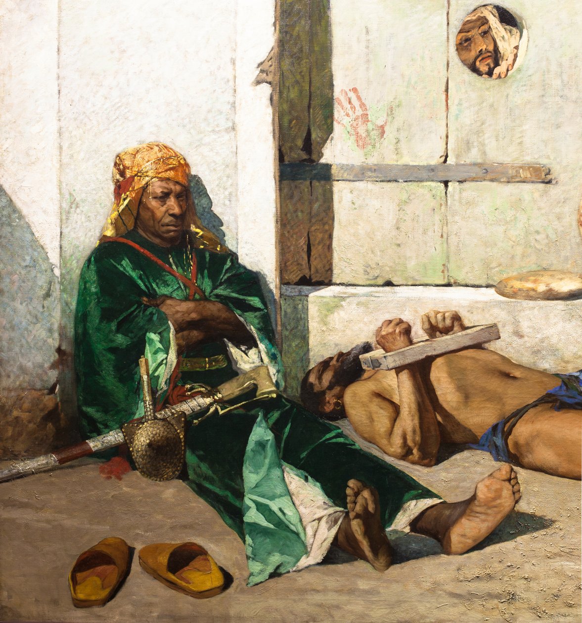 Marockanska fångar (detalj) av Jean Joseph Benjamin Constant