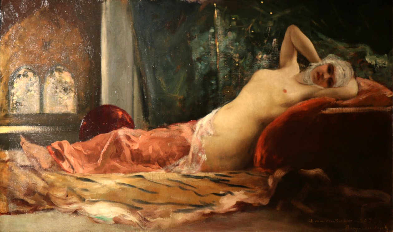 Odalisque. av Jean Joseph Benjamin Constant