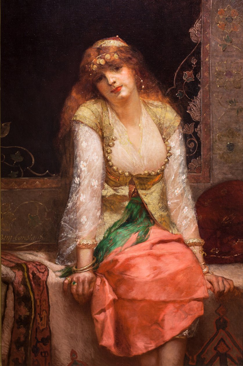 Oriental Beauty, före eller omkring 1880 (Olja på duk) av Jean Joseph Benjamin Constant