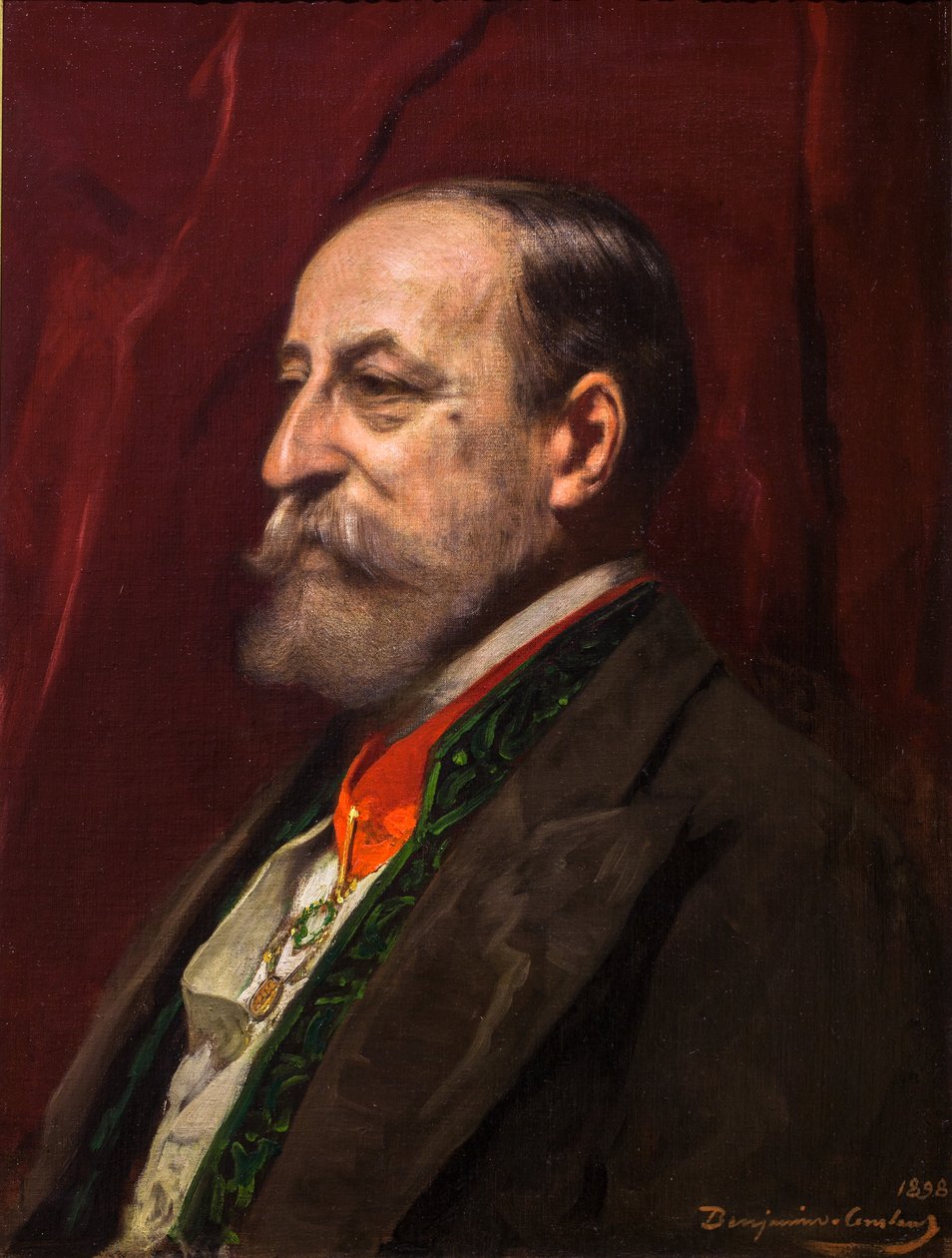 Porträtt av Camille Saint-Saens av Jean Joseph Benjamin Constant