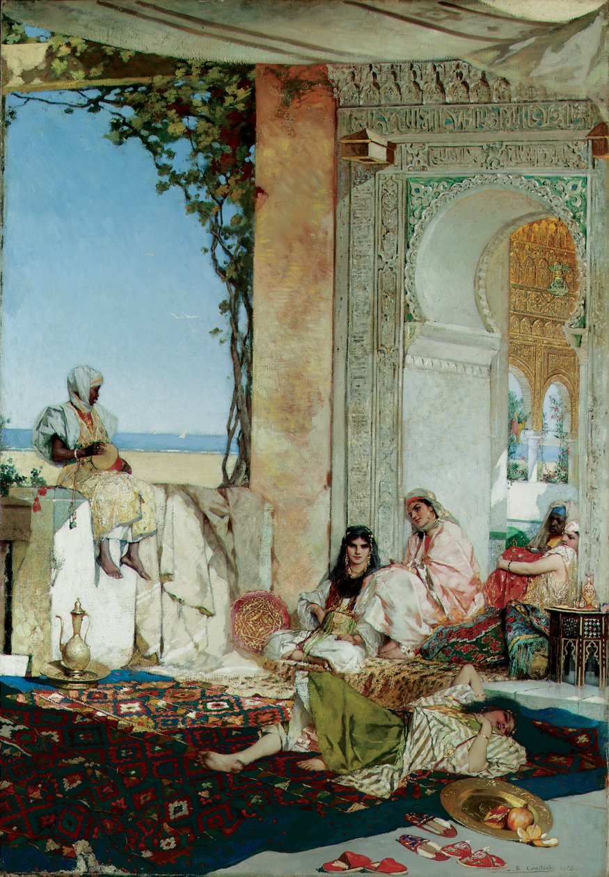 Kvinnor i ett harem i Marocko, 1875 av Jean Joseph Benjamin Constant