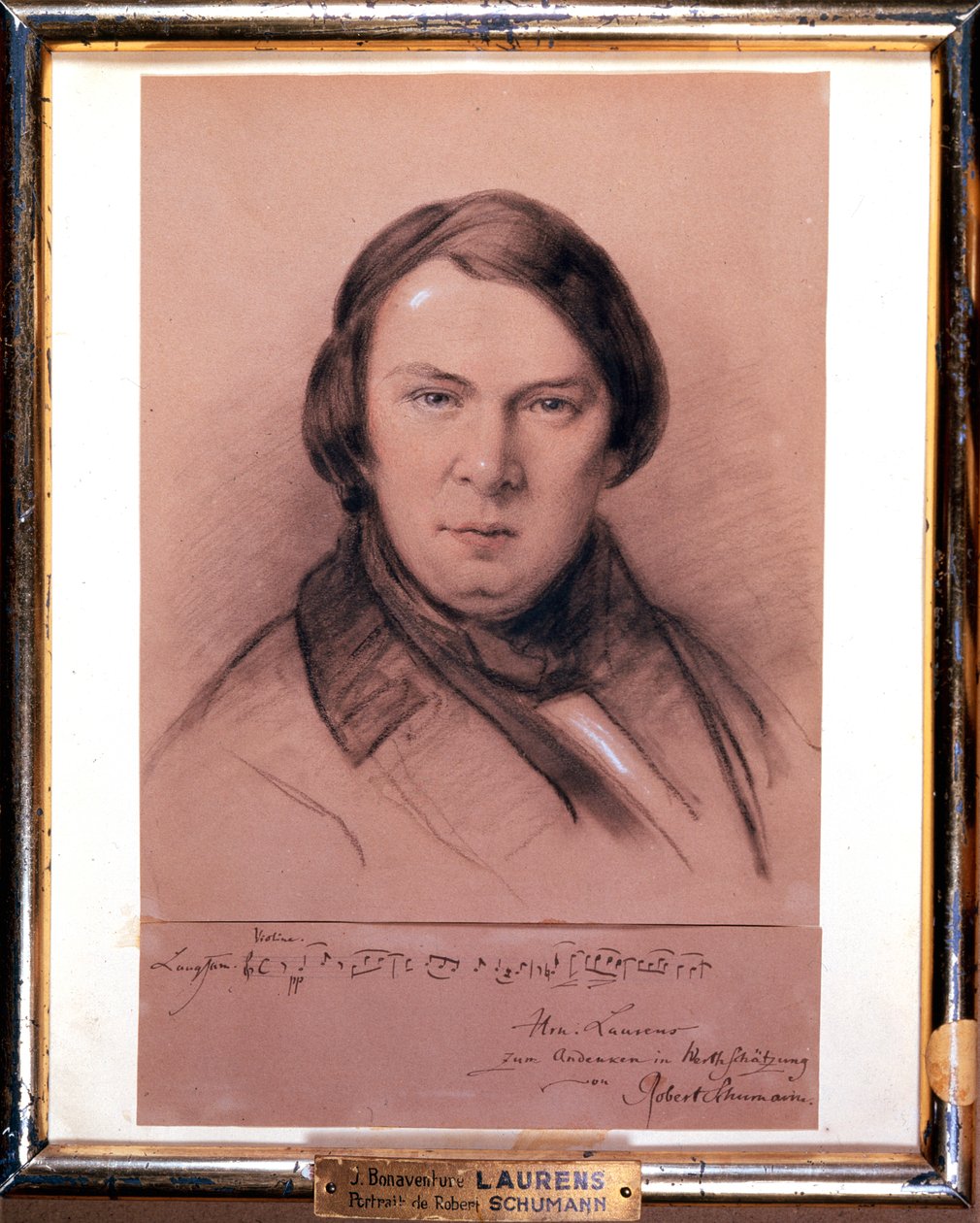 Robert Schumann, tysk kompositör, mitten av 1800-talet av Jean Joseph Bonaventure Laurens